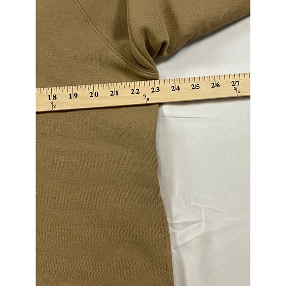 REISS Gaia Camel Tan Interlock Contrast Collar Sweater Top Womens M - Picture 13 of 14